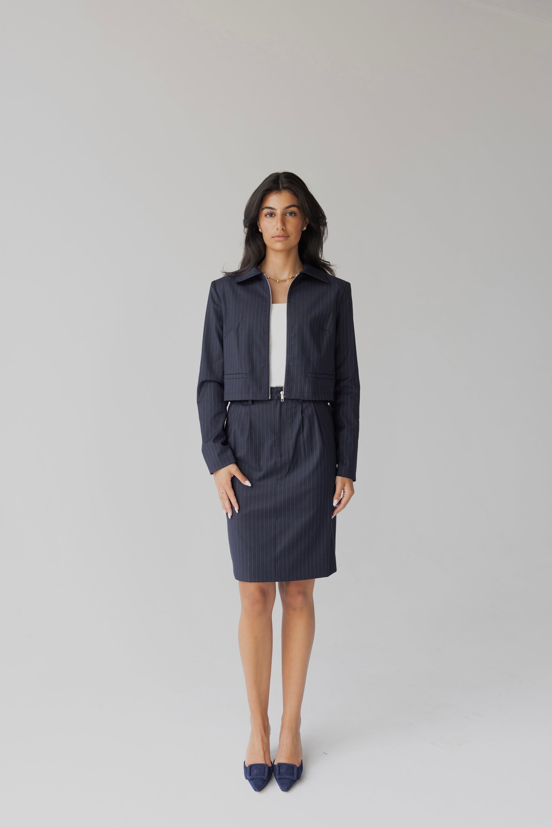 The Pinstripe Archive Skirt